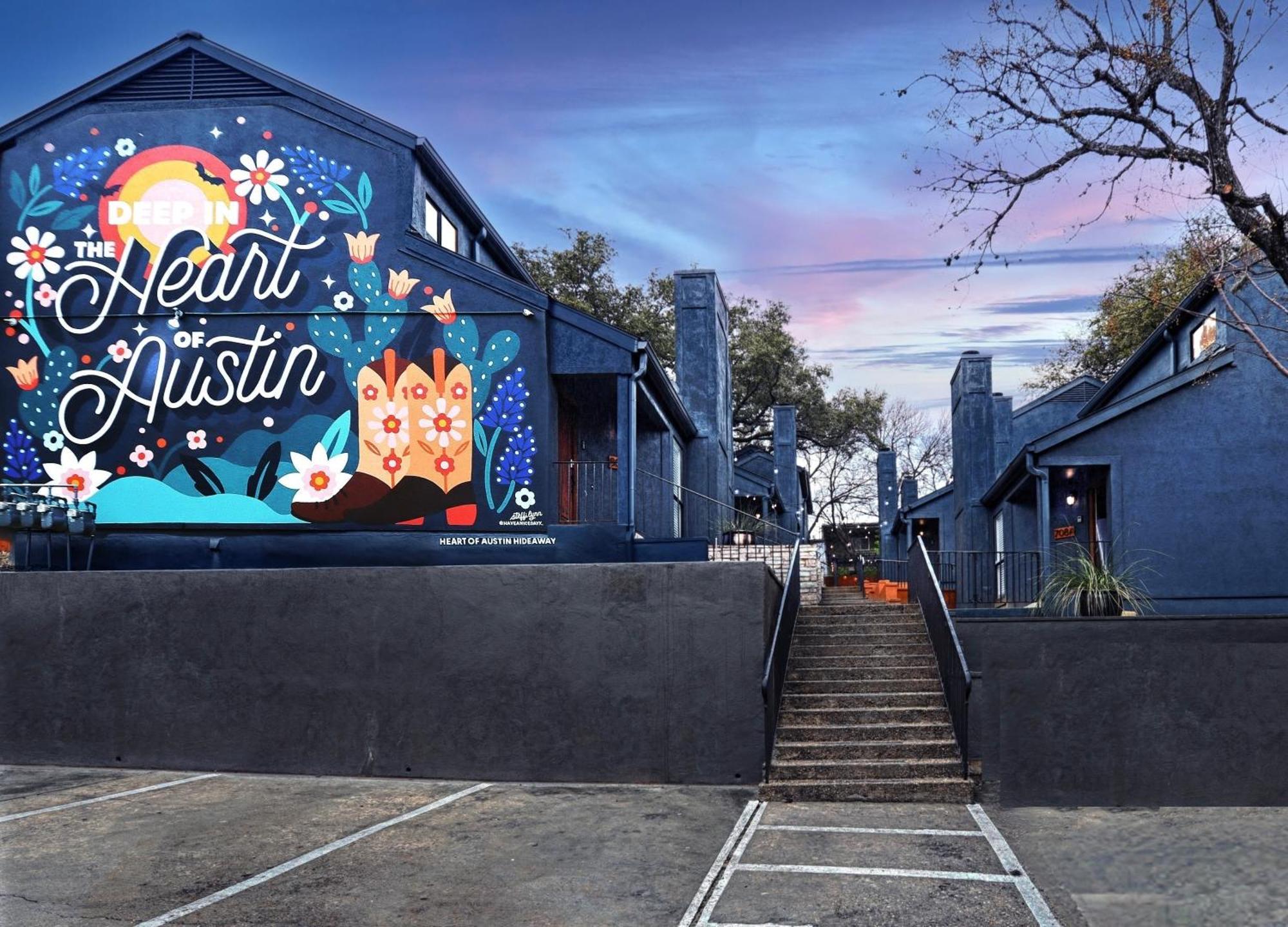 Heart Of Austin Hideaway Hotell Eksteriør bilde